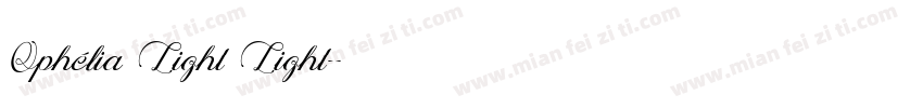 Ophélia Light Light字体转换